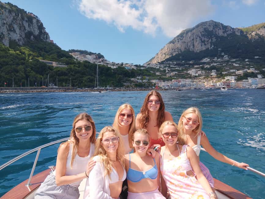 From Praiano: Full Day Private Boat Tour of Capri in Relax - Grotta Verde (Green Grotto): where the day becomes memorable