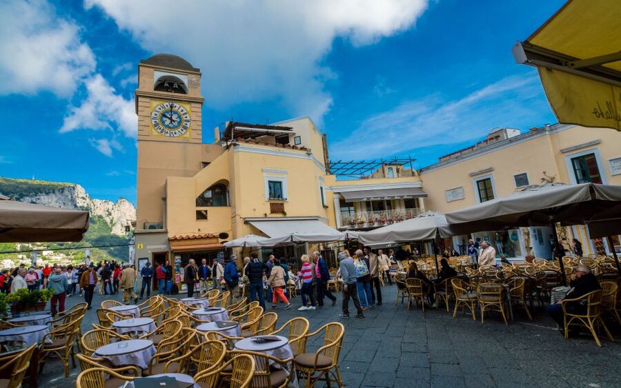 From Salerno: Capri and the Sirenusas Boat Tour - Leaving Capri, then a final swim at Li Galli