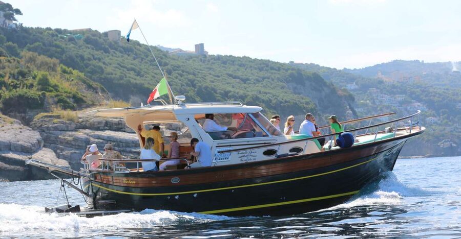 From Salerno: Capri and the Sirenusas Boat Tour - Cruising the Amalfi Coast en route to Punta Campanella