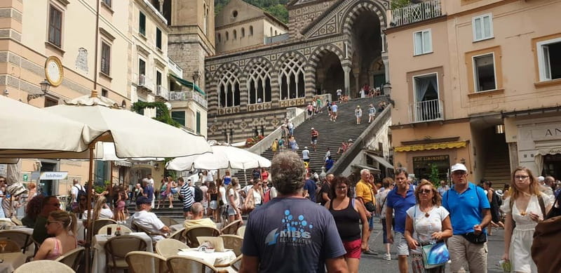 From Sorrento: Amalfi Coast Small Group Boat Day Tour - Fiordo di Furore from the water