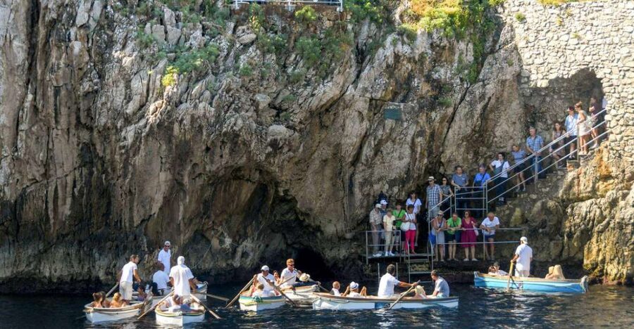 From Sorrento: Capri, Anacapri, & Blue Grotto Full-Day Trip - Faraglioni rocks from the water: Why you should care