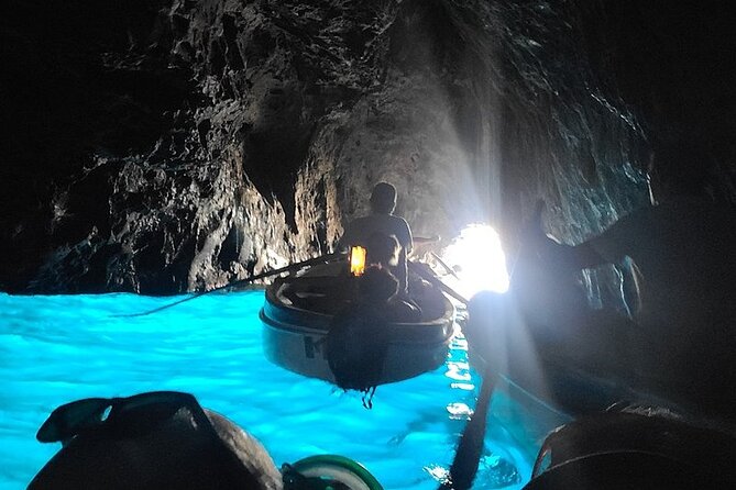 From Sorrento: Capri & Blue Grotto Boat Day Tour Up to 8 People - Swimming stops and why the included masks matter