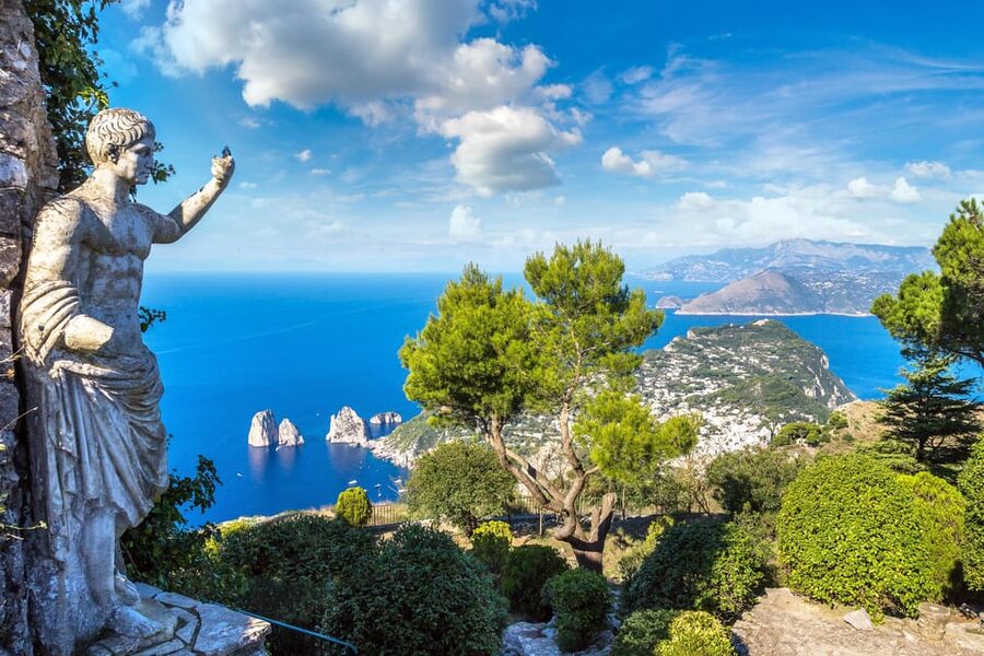 From Sorrento: Capri Boat Tour with Snorkeling & Drinks - Villa Jovis and the Rock Window: Capri from the sea level