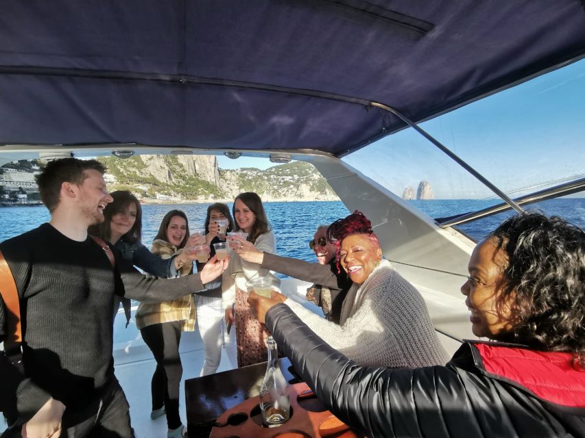 From Sorrento: Capri Boat Trip with Snorkeling and Drinks - Marina Piccola Lunch and Your About-4-Hours Capri Window