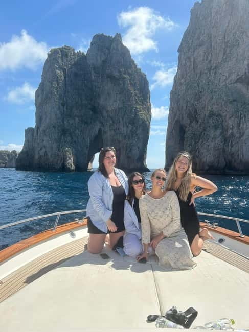 From Sorrento: Full-Day Boat Tour to Capri with Drinks - Snorkeling and swimming in clear waters