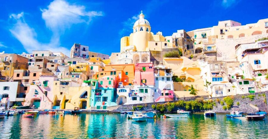 From Sorrento: Ischia and Procida Boat Tour - Getting to the Boat: Gulf of Naples Views First