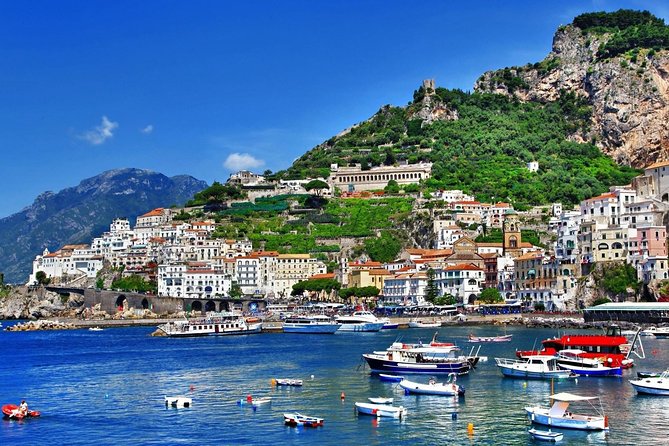From Sorrento/Nerano: Amalfi Shared Tour - without pick up - Amalfi stop: Cathedral and Cloister time, plus Ravello if the schedule allows