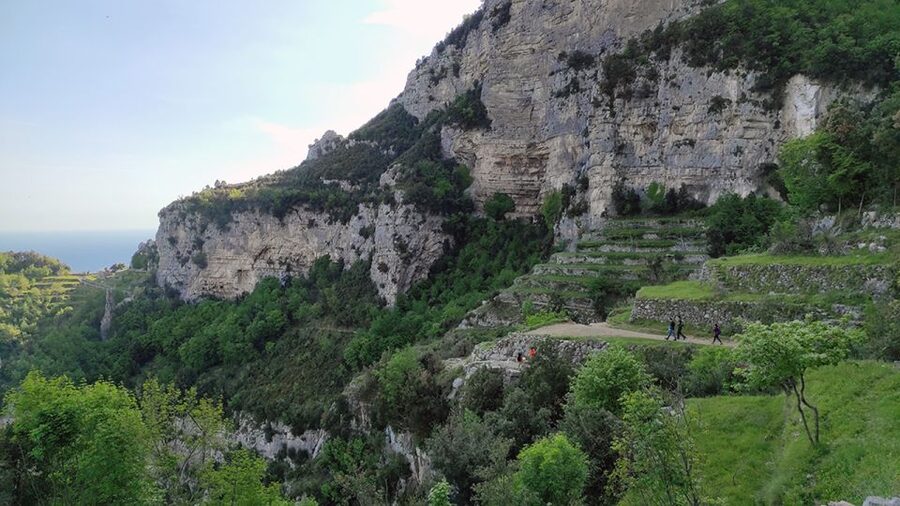 From Sorrento: Path of the Gods Hike with Tasting Stop - On the trail: sea views, terraces, and the traces of old farms