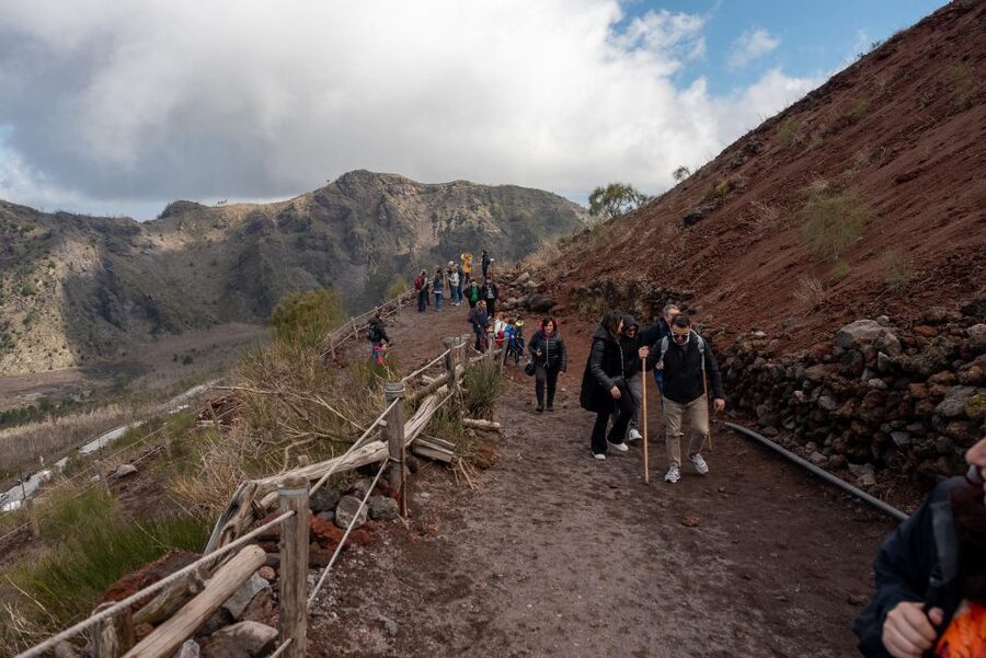 From Sorrento: Pompeii and Vesuvius Guided Tour with Lunch - The Specific Pompeii Stops: Forum, Baths, and More