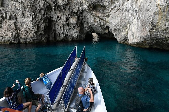 Full-Day Guided Boat Tour to Capri from Sorrento with Limoncello - Giardini di Augusto: included gardens plus the Mount Solaro choice