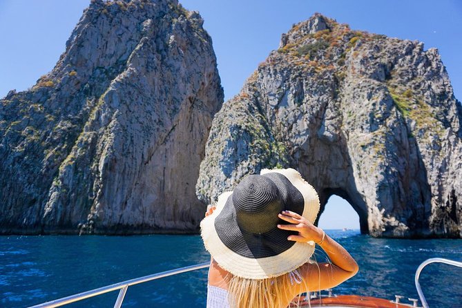 Full day in Positano with Gozzo - Punta Carena Lighthouse Views While Sailing