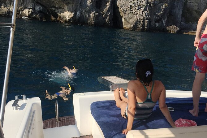 Full Day Private Boat Tour of Capri - I Faraglioni plus the Turks cave area and a lighthouse with a 3-second beat