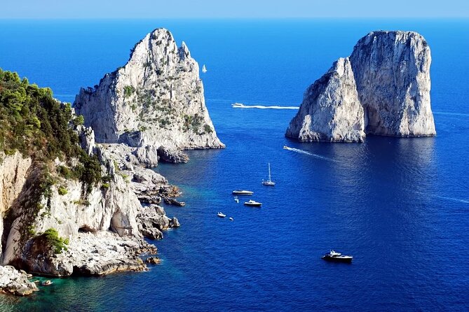 Full Day Private Boat Tour to Capri from Sorrento Coast - Stop 3: The Faraglioni, seen the right way from the water