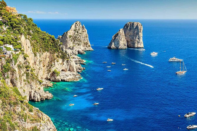 Full Day Tour of Amalfi Coast and Capri - Green Grotto: Emerald Color From Light and Seabed