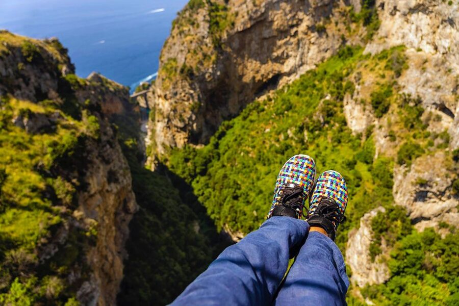 Furore: Flight of the Angel Zipline Experience - The site vibe in Furore: shade, terraces, and a sensible pre-flight pace