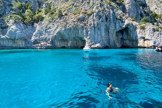 Half day tour of Capri by private boat - West coast sailing, Punta Carena lighthouse, and the Cave of the Coral