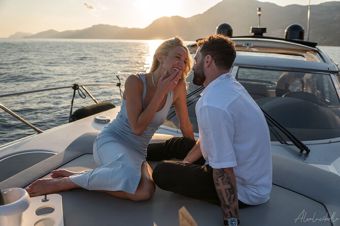 He said yes! Marriage Proposal at Sunset - Snorkeling gear and how it fits a proposal cruise