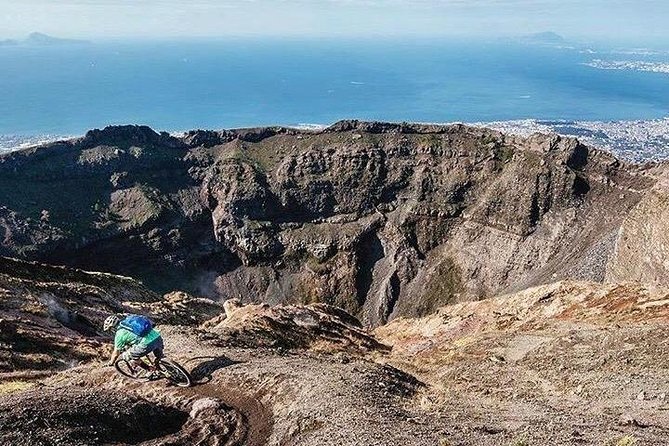 Mt Vesuvius E-Bike Tour - E-Bikes to the Top, Then the Crater Walk on Foot