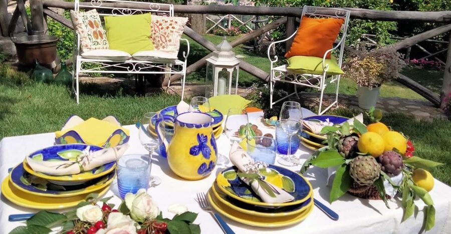 Piano di Sorrento: Cooking Class with Food Tasting and Wine - Picking produce from the garden, then cooking with it