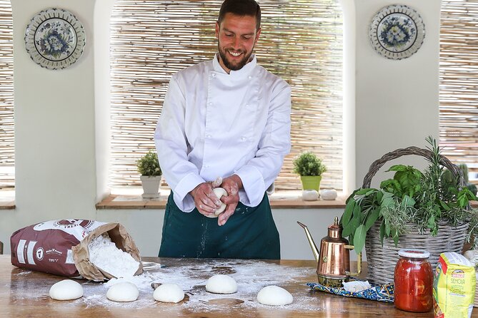 Pizza making classes and tastings - Cooking the pizza, then switching gears to tasting