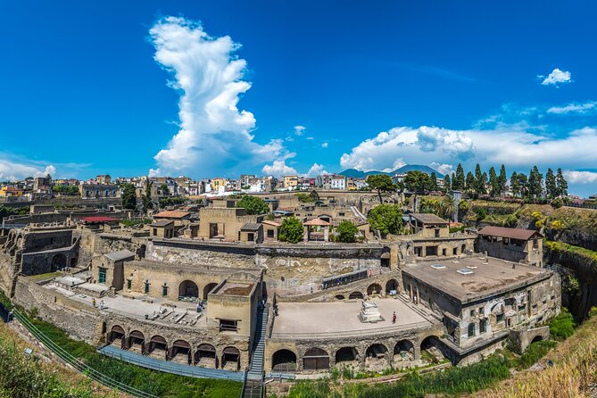 Pompeii & Herculaneum Family Adventure | Guide+Transport+Tickets - Starting in Herculaneum, the eruption story that hits hardest