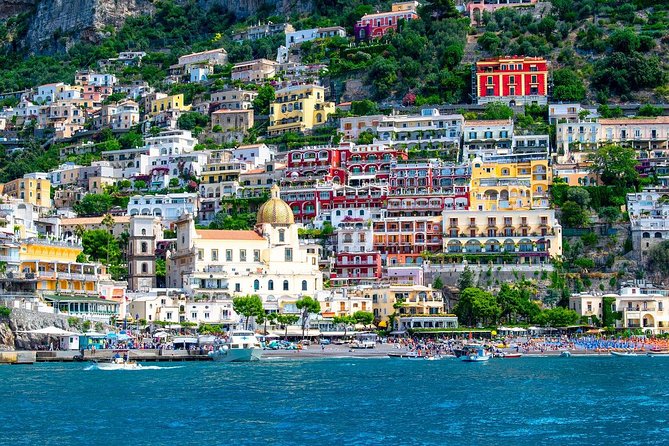 Positano, Amalfi and Ravello by Mercedes Van From Salerno - Stop 1 in Positano: Marina Grande beach for a fast start