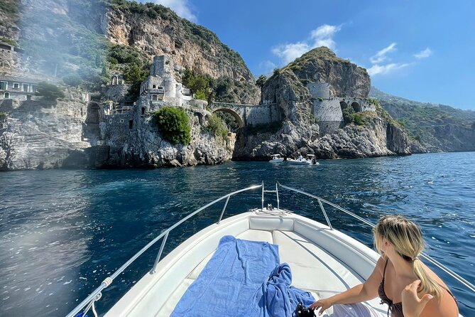 Private 40hp Boat Tour of the Amalfi Coast and Positano - Maiori from the water and the Sal De Riso moment