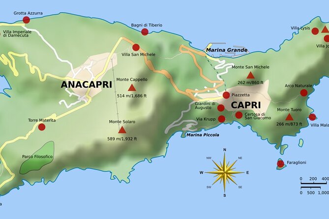 Private Boat Tour from Sorrento to Capri on a Classic Gozzo 8.50 - Capri by Sea: The Fast Orientation at Island Arrival