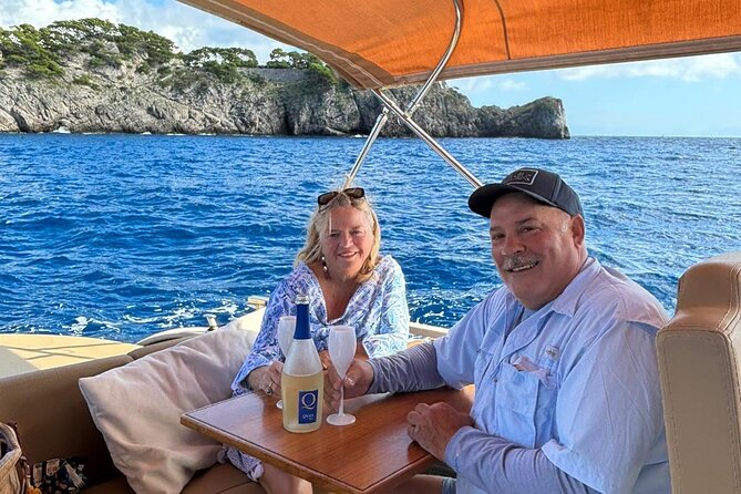 Private Boat Tour to Capri from Sorrento - White Grotto: limestone glow and an easy photo stop