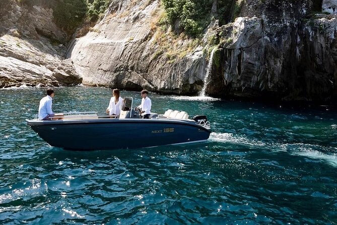 Private Day Boat Trip to Capri and Blue Grotto from Positano - White Grotta and Grotta Rossa: stalactites and coral-colored walls