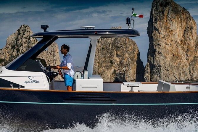 Private Full-day Luxury Boat Tour to Capri from Amalfi Coast - Marina Piccola swim stop: where yachts and calm water meet