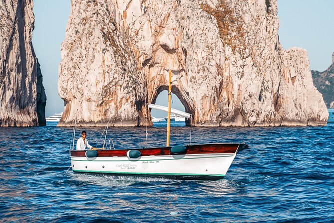 Private Gozzo Boat Tour of Capri Island - Stop 2: I Faraglioni, quick souvenir photos that actually work