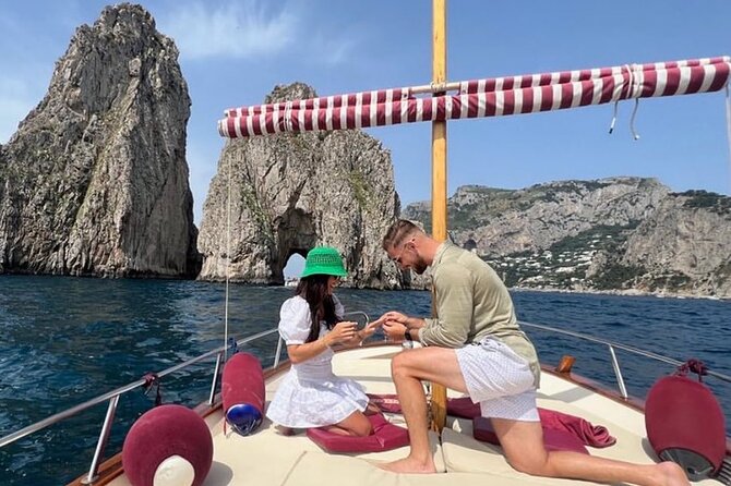 Private Island of Capri Boat Tour for Couples - Faraglioni: Capri’s signature rock formations up close