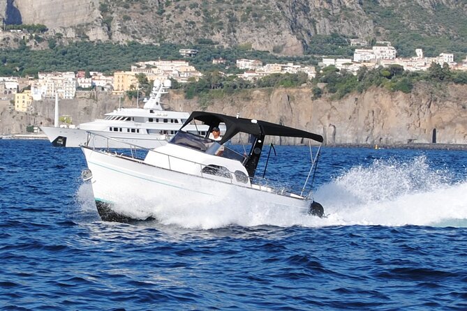 Private Scenic & Relaxing Boat Tour to Capri from Sorrento - On-board comfort: drinks, towels, snorkeling masks, and a skipper who handles the details