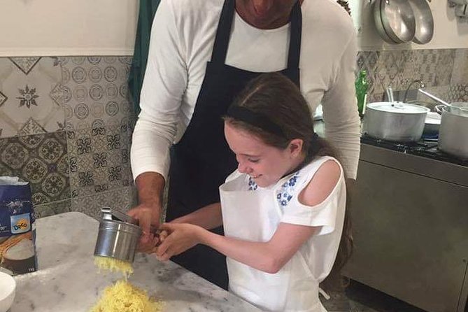 Private / Small Group at "Quanto Basta" School in Sorrento center - The 3-Hour Flow: Prosecco, Cooking, Then Your Own Meal