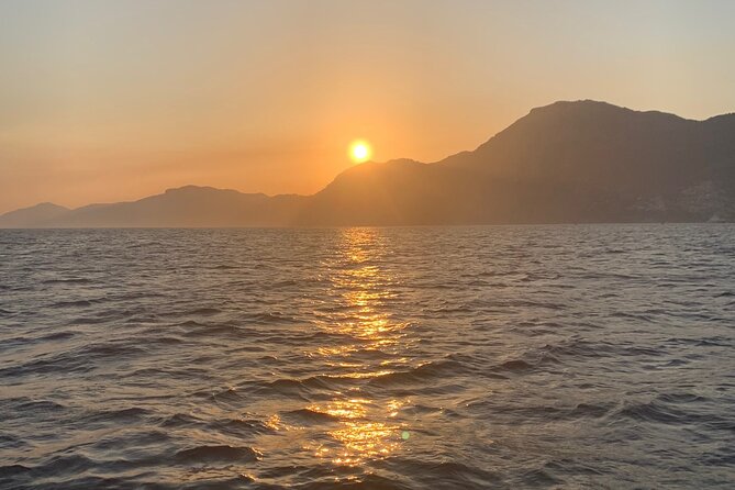 Private Sunset Cruise of the Amalfi Coast (restroom on board) - From Sea Level: Positano, Praiano, and Conca dei Marini