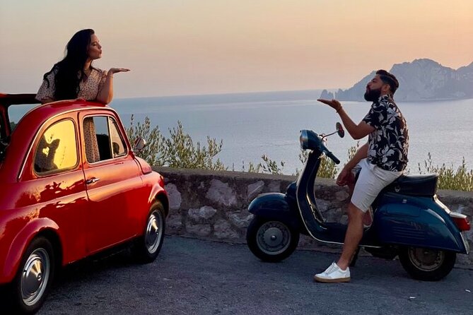 Private Sunset Photo Tour with vintage Fiat 500 - A Private Sunset Photo Mission from Sorrento in a Vintage Fiat 500
