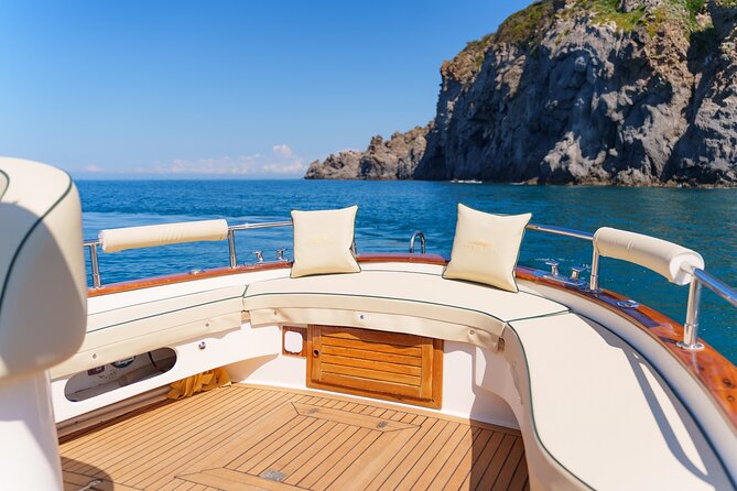 Private tour of the island of Ischia on a Fratelli Aprea gozzo - Cruising the west coast to Spiaggia di Citara
