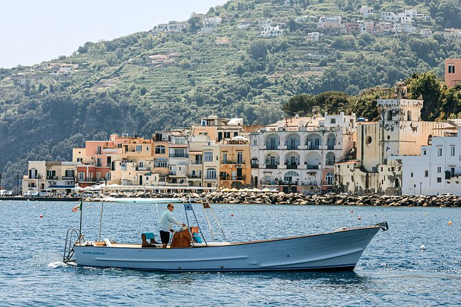 Private tour of the island of Ischia with Gozzo Aprea 35ft - Lacco Ameno’s Fungo, admired from the water