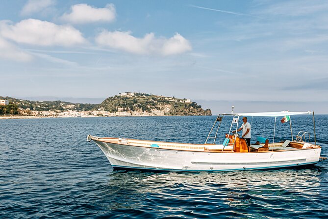 Private tour of the island of Ischia with Gozzo Aprea 35ft - San Pancrazio, the Green Cave, and the Magician’s Cave