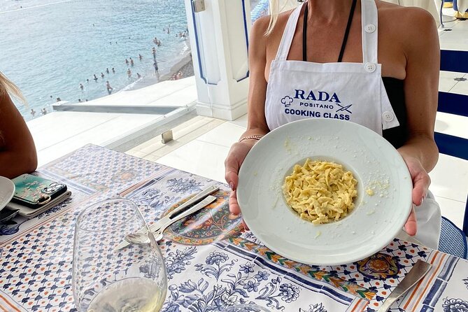 Rada Rooftop Cooking Class in Positano - Rooftop Terrace Eating: Local Wine, Sunset Views, and Sharing