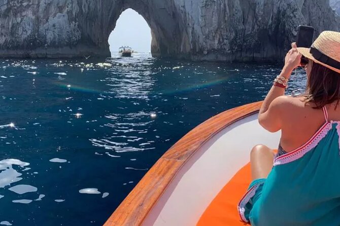 Selfie at Faraglioni, Water Taxi, Transfers in Capri! - Getting from the ferry area to your boat time fast