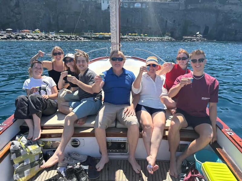Sorrento: Boat Coastal Cruise with Swim and Limoncello - Queen Giovanna’s Bath: where the cliffs turn photogenic