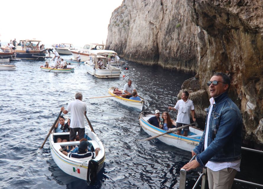 Sorrento: Capri, Anacapri and Blue Grotto Guided Tour - Ferry ride to Capri: the view is part of the ticket