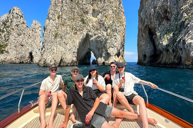 Sorrento: Capri Boat Small Group Tour Up to 8 & 4 hours ashore - From Sorrento coast to Marina Grande, Roman villa ruins, and Punta Carena