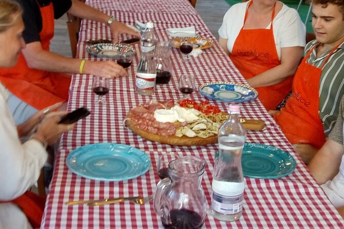 Sorrento Pizza Class with Wine, Limoncello and Transfer Included - Dinner at the Farm Table: Wine, Appetizers, and the Included Meal Flow