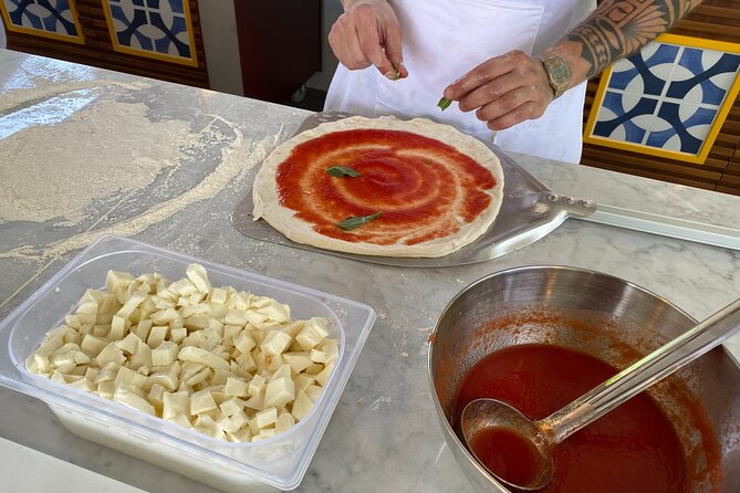 Sorrento Pizza School Activity in Italy - Eating your pizza and the local drinks that make it click