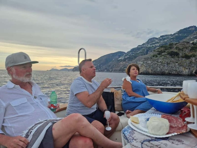 Sorrento: Sunset Coastal Boat Tour with Aperitif - Baths of Queen Giovanna: Roman ruins plus a guided stop