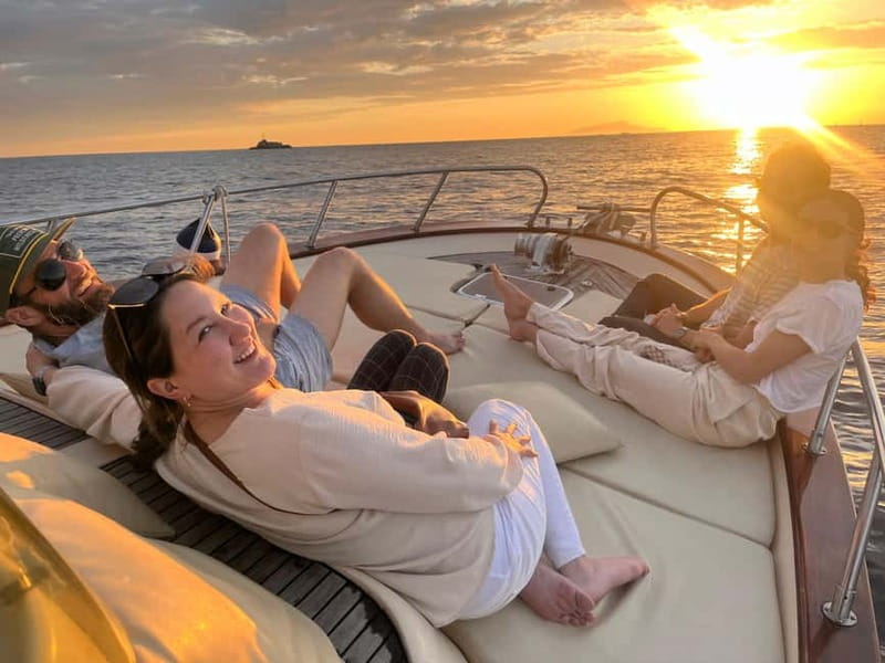 Sorrento Sunset Cruise with Aperitif on Board - The optional swimming stop: snorkel gear and a reality check