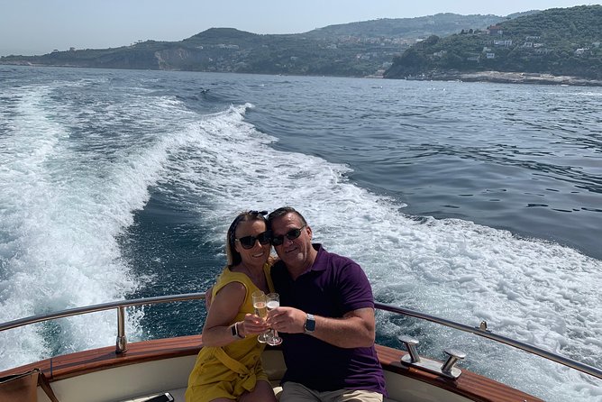 Sunset boat experience in Sorrento coast - The itinerary you actually care about: coast views, a shower stop, then Bagni della Regina Giovanna